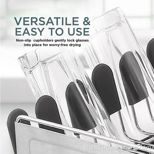 1 Tier 201 Stainless Steel Dish Rack Stainless Steel Kitchen Rack Drainer Supplier